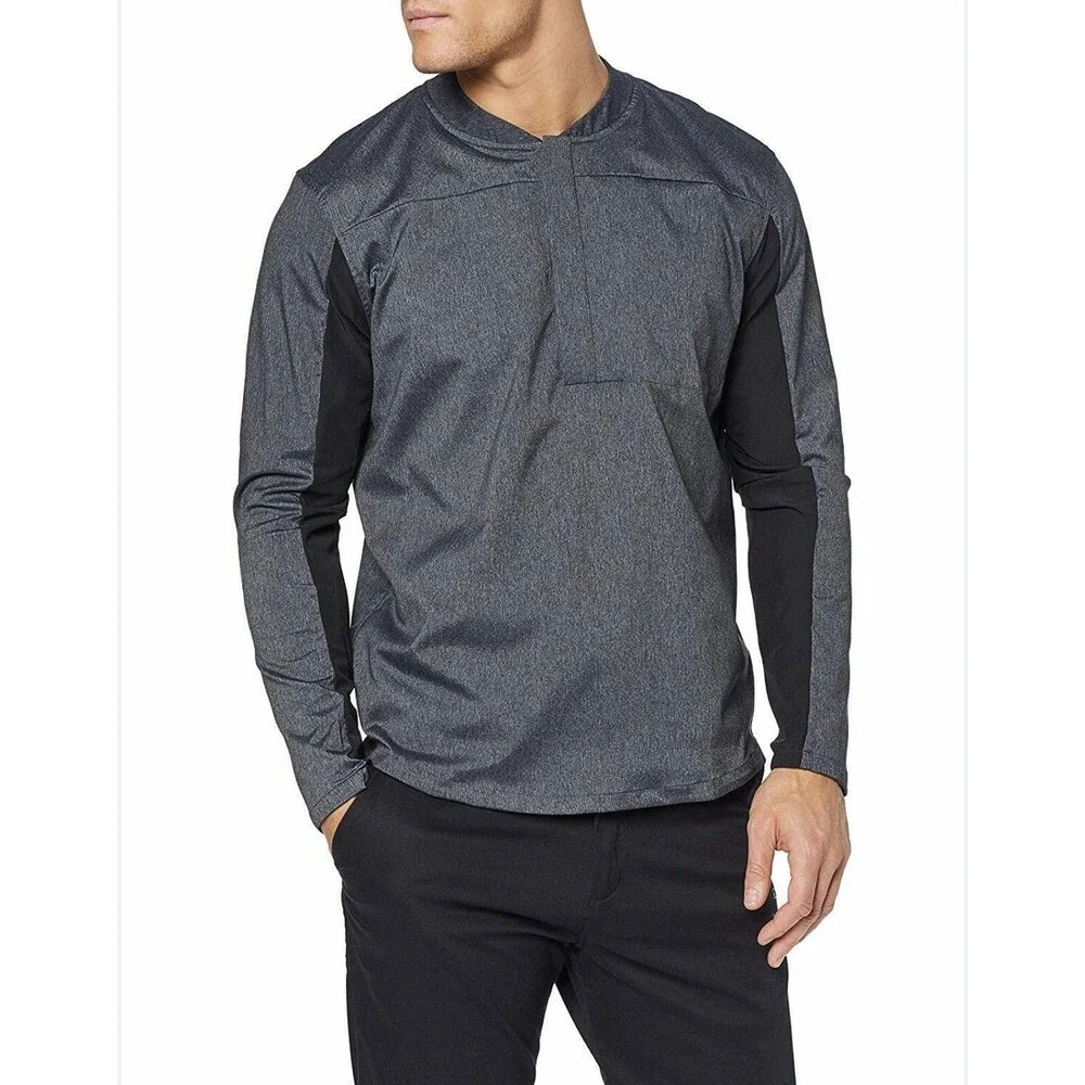 Nike Men's Long Sleeve L Fircrest Golf Club Black Shield Light Running Jacket‎
